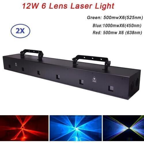 High Power RGB 12W DMX 512 Laser Line Scanner Stage Lighting Effect Laser Projector DJ Dance Bar Xmas Party Disco Show Lights