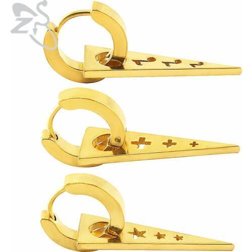 Fashion Round Earrings For Women Circle Small Earrings Hoop Earring Gold Color Stainless Steel Aros Pendientes Piercing Jewelry