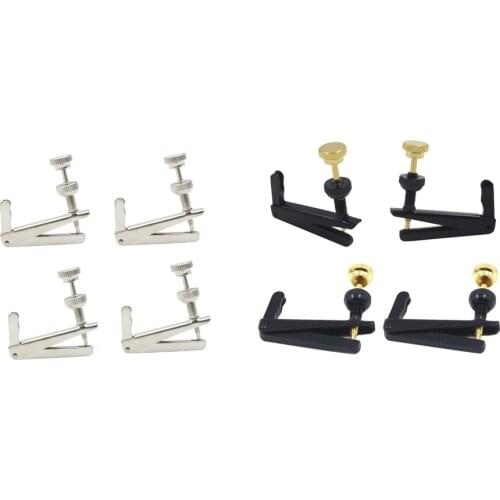 Pack of 4 Fiddle String Adjusters Fine Tuners for 3/4-4/4 Violin Beginners & Professionals