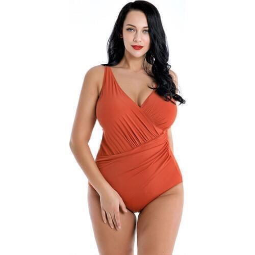 New One Piece Swimsuit Women Plus Size Swimwear Retro Vintage Bathing Suits Beachwear Print Swim Wear Monokini