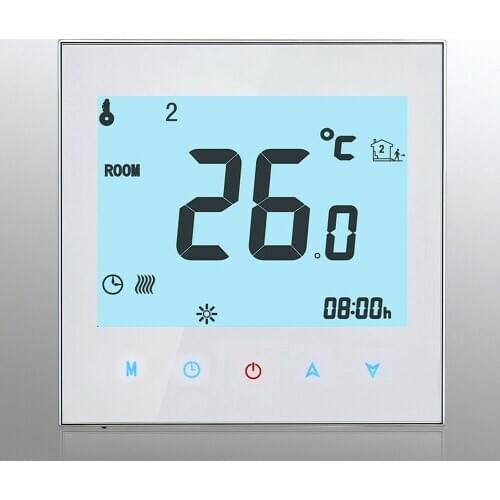 New Touch Screen Digital LCD Underfloor Room Thermostat Temperature Controller Family Intelligence System