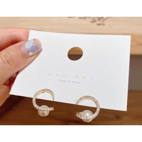 New Design 925 Sterling Silver Earrings Findings Settings Base Mountings Parts for Pearls Agate Crystal Stones Jade 5pairs/lot