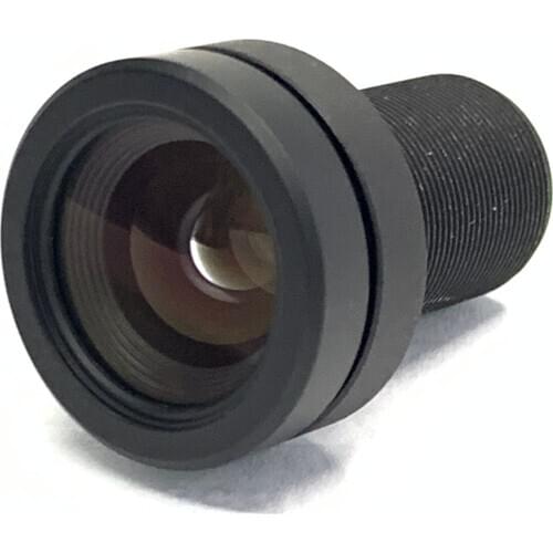 Smart Security Non Distortion Lens for MV/Consumer application 12MP 1/2.3"for IMX377 7.2mm F/NO 2.4 M12 Mount Low distortion