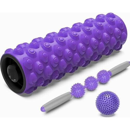 Fitness Equipment Yoga Column Fitness Pilates Yoga Foam Roller Blocks Train Gym Massage for Home Gym