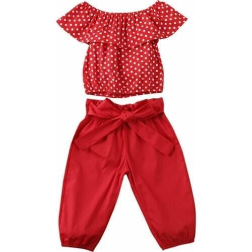 Girl Clothes 2020 Newborn Baby Girl Kid Sleeveless Short Top + Leggings Pants 2PCS Outfits Clothes Sets