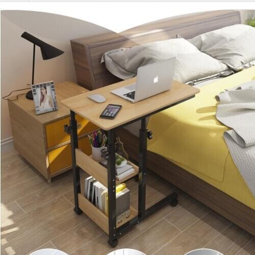 Lifting movable bedside table household laptop desk bedroom lazy desk bed desk simple small table