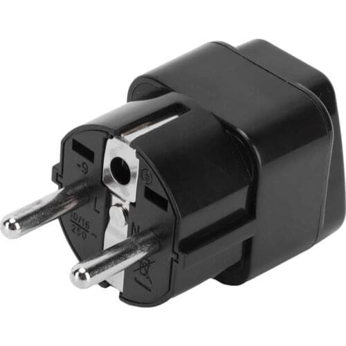 AC 100-250V 10A Power Converter Plug Europe Travel Plug Adapter Conversion Socket Mini And Compact Size