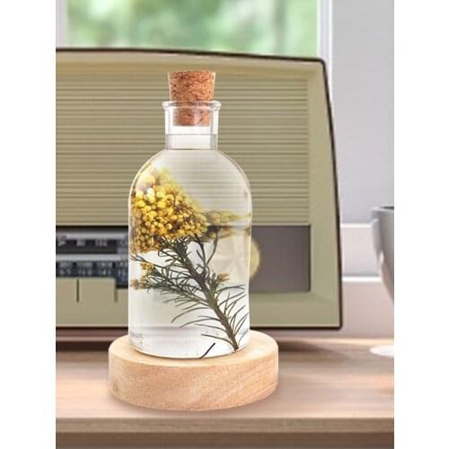 DIY Crystal Epoxy Resin Mold Led Night Light Lamp Holder Bottle Mirror Silicone Mold For Resin Home Wedding Ornament clever