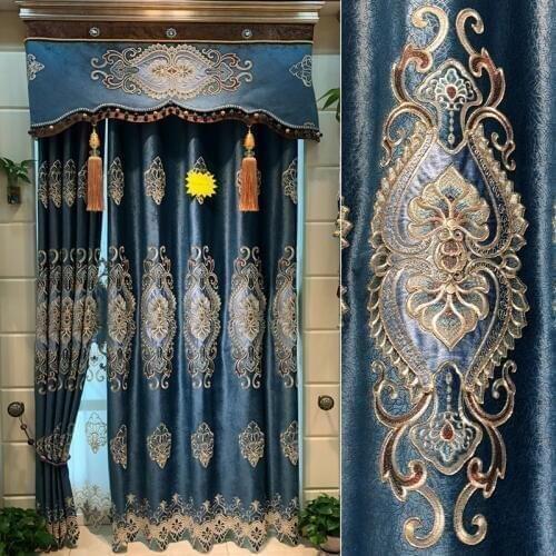 European Royal Luxury Curtains for Bedroom Window Curtains for Living Room Elegant Drapes European Curtains French Window