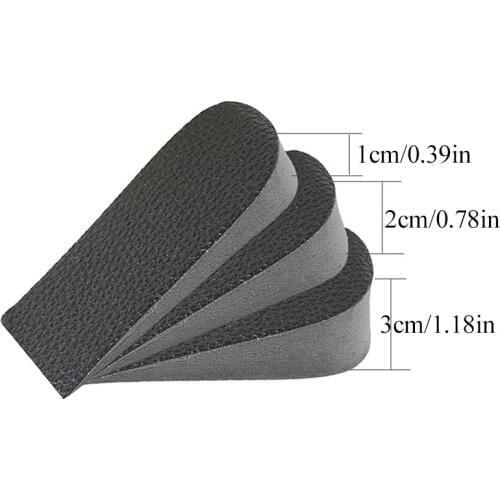 Invisible Height Increased Insoles Heel Pads Orthopedic Insoles Soft Anti-slip Foot Insoles 1/2/3cm Lift Insole Dress In Socks