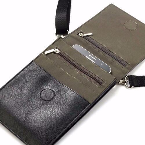 Universal Leather Shoulder Belt Phone Case Pouch For Meizu 15/15 Lite/M6s,For Huawei Honor 10,For Galaxy A6 (2018),Oppo A83