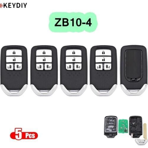 5pcs/lot KEYDIY Universal Smart Key ZB10-4 for KD900 KD-X2 Mini KD Car Key Remote Replacement Fit More than 2000 Models