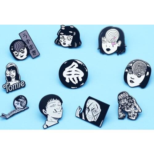 Japan Anime Cartoon Metal Brooch Collecting Creativity Backpack Hat Bag Collar Lapel Badges Men Women Fashion Jewelry Gift
