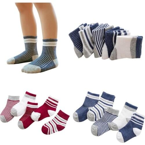 5Pair/lot New for 0-3years old baby socks comfortable casual baby children socks