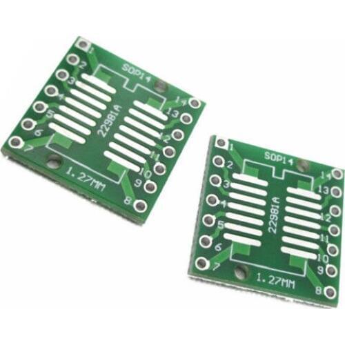 5PCS SOP14 SSOP14 TSSOP14 to DIP PCB SMD DIP/Adapter plate Pitch 0.65/1.27mm GM