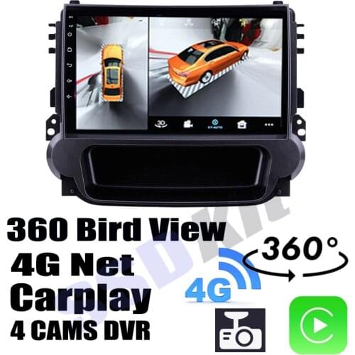 Car Audio Navigation GPS Carplay DVR 360 Birdview Around 4G Android System For Chevrolet Malibu 2011~2016