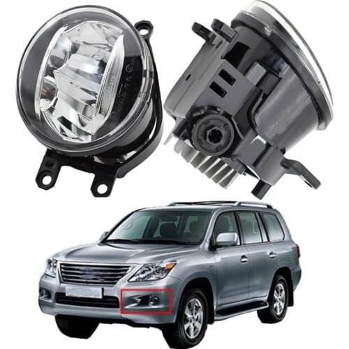 2x Car LED Light Left + Right Fog Light Daytime Running Light DRL High Power For Lexus LX 570 LX570 5.7L V8 2008-2013
