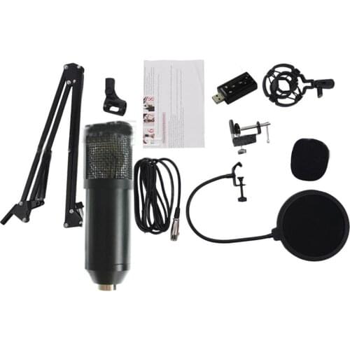 BEESCLOVER Computer Network Karaoke Microphone Set USB Sound Card Nb-35 Blowout Net Set Microphone r60