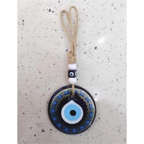 Decorative big evil eye beads 25cm glass beads necklace Charm turkish amulet talisman Evil Eye