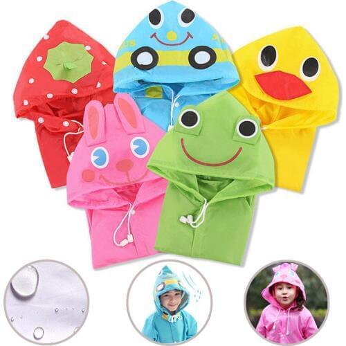 Kids Rain Coat Animal Style Children Waterproof Raincoat Rainwear Unisex Cartoon Kids Raincoats UD88
