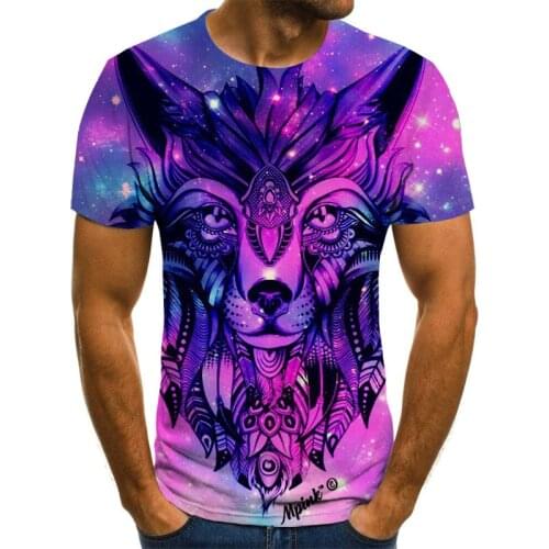 2021 New Summer Fashion Animal Anime T-Shirt 3d Printed Hip-Hop Top Cool MenS Clothing Interesting Casual Xxs-6xl