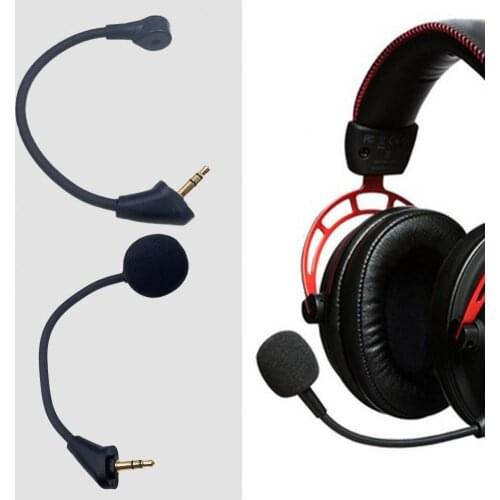 Headset Microphone Good Sound Effect Replaceable Flexible 3.5mm Omnidirectional Gaming Headphone Microphone for Kingston