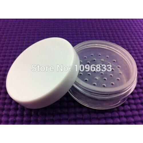 20G Cosmetic Jars with Sifter Mesh Powder Capacity 5G, Empty Box Jar Containers, Make-up powder Packing bottles, 50pcs/Lot