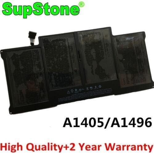 SupStone Genuine New A1496 A1405 Battery For Apple Macbook Air 13.3" A1466 A1377 EMC2469/2632/2559 MC965LL/A MD231LL/A MD226LL/A