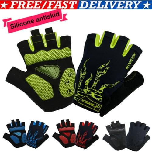 New Antiskid Cycling Gloves Unisex Men Women Outdoor MTB Bike Washable Half Finger Gloves Short Finger Sports Gloves