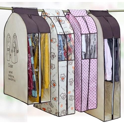 Hanging Dustproof Clothes Cover Garment Suit Storage Bags Clothing Covers for Suit Dress Coat Cloth Protector Big Clothing Cover