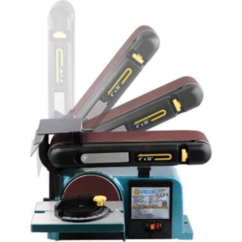 220v Polishing Grinder Woodworking Wood Tools Electric Belt Grinde Grinding Machine Belt Sander Machine Orbital Polisher