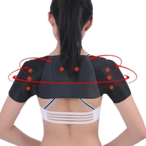 Adjustable Soft Self-Heating Relax Shoulder Pad Support Braces Belt Magnetic Therapy Strap Sportswear Accessories