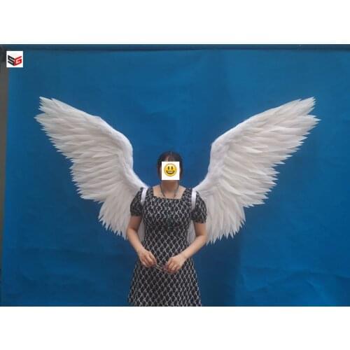 Cosplay Series big White Angel Wing Pure Handmade Cloth Handicrafts Creative Birthday Wall Large Decor Props