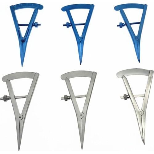 2019 Screw adjustment styles Caliper Stainless Steel/ Titanium Alloy Eyelid Caliper 20mm Straight Ophthalmic Eye Instrument Tool