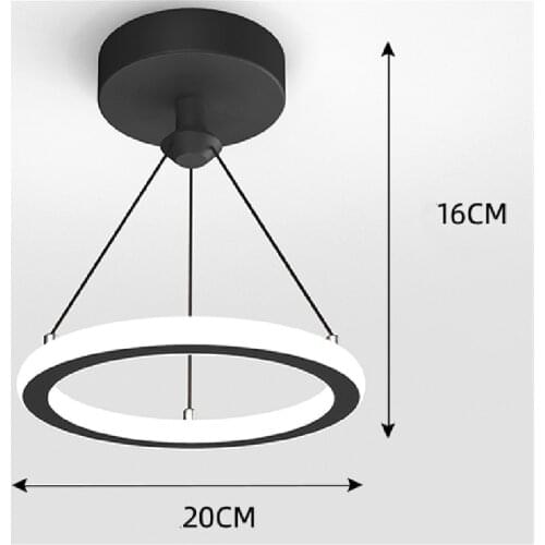 LED Modern Chandeliers Lamps for Living Room Bedroom Corridor Indoor Ring Lighting Lights Ceiling Mount Luminaire Lustre Nordic