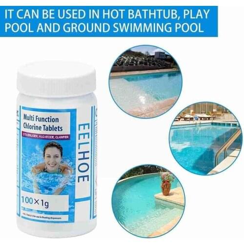 Swimming Pool Cleaning Tablets Disinfection Pills Chlorine Instant Algaecide Supplies Pipes Water Cleaning Tablets Efferves E0D4