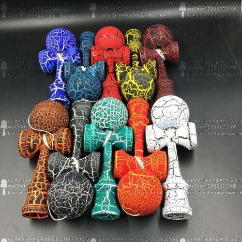 TWB retail ball kendama Professional game top quality full crack paint beech ball skills