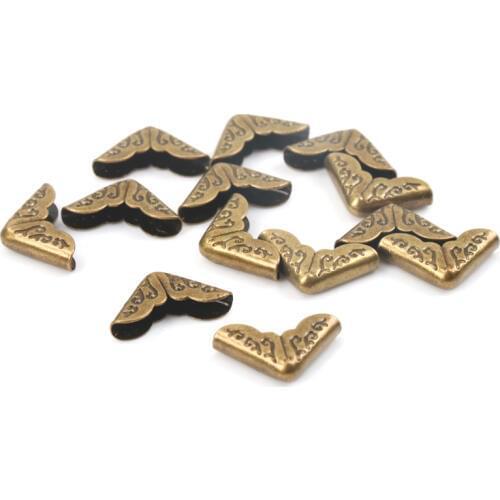 Metal Corners For Books Scrapbooking Photo Albums Menus Corner Protectors Metal Crafts DIY Ornament 9x9x2mm 100pcs