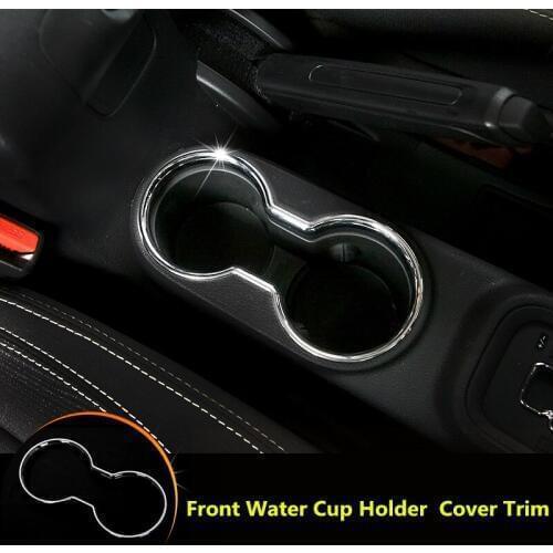 Inner Front Water Cup Holder Cover Trim For Jeep Wrangler Rubicon JK 2011-2016 Car Accessories Interior Car Decor Car Trim