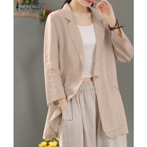 ZANZEA Women's Long Blazers