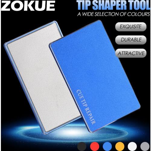 ZOKUE Aluminum Alloy Pool Cue Tip Repairer 6 Colors Options Cue Tip Shaper Tool Durable Conveninent Billiard Accessiories 2019