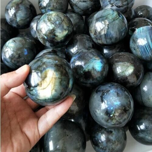 1 pcs pedra energia 100% Natural pesado flash labradorite cristal labradorite gemstone cura reiki esfera de cristal como present