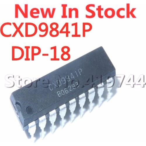 2PCS/LOT CXD9841P CXD9841 DIP-18 LCD chip In Stock NEW original IC