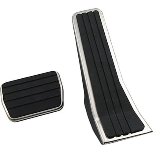 Steel 2pcs Car Accelerator Fuel Brake Pedals Rest Foot Pedal Clucth Pedal Non Slip Cover For Mazda 3 Axela CX-30 2019 2020 2021