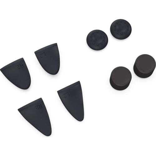 8 in 1 Set L2 R2 Trigger Extenders Buttons Analog Thumbstick Grip For PlayStation 5 PS5 Controller