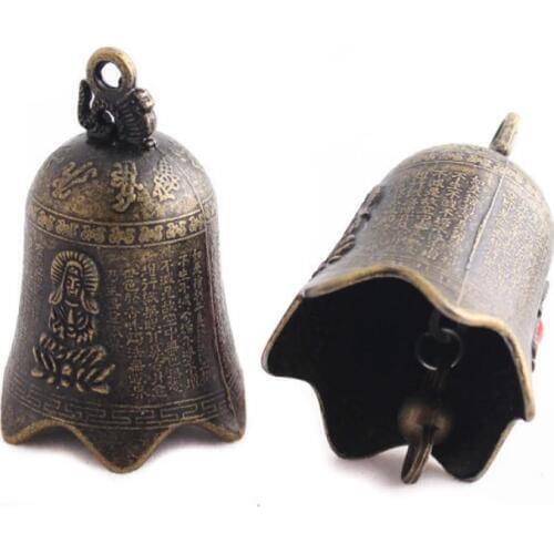 Campanula accessories car linked to Guanyin bronze bell Antique bell potato Zhao Fu jewelry