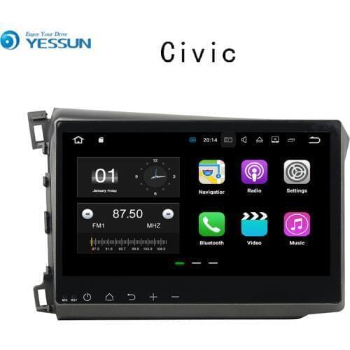 YESSUN For Honda Civic 2012~2014 Car Navigation GPS Android HD Touch Screen Audio Video Radio Stereo Multimedia Player No CD DVD