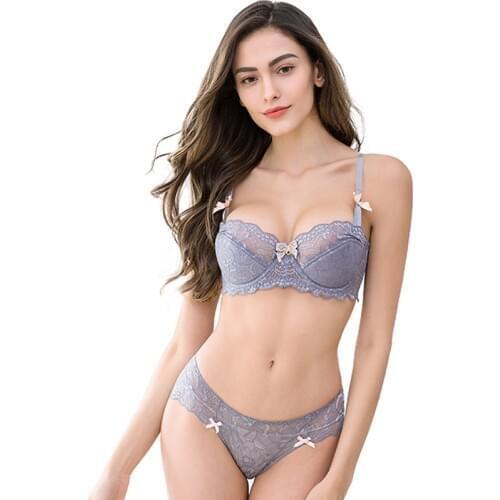CYHWR Sexy women lingerie lace padded bra push up women bra underpants set