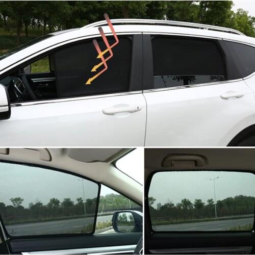 For Mazda CX-9 2017 2018 2019 2020 Magnetic Attraction Car Window Sunshield Sunproof Protection Sunshade Polyester Gauze Mesh