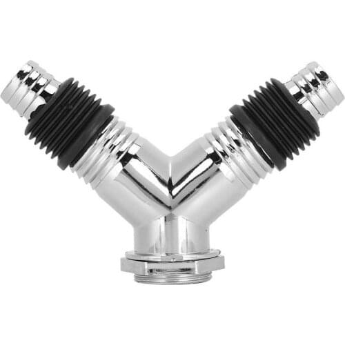 Floor Drain Adapter PVC Dual Purpose Y-Pipe Connector Floor Drain Tee Joint Adapter Drain Sealing Tool for Washing Machine